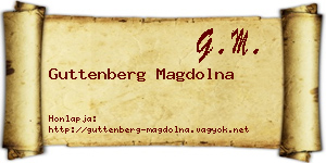 Guttenberg Magdolna névjegykártya